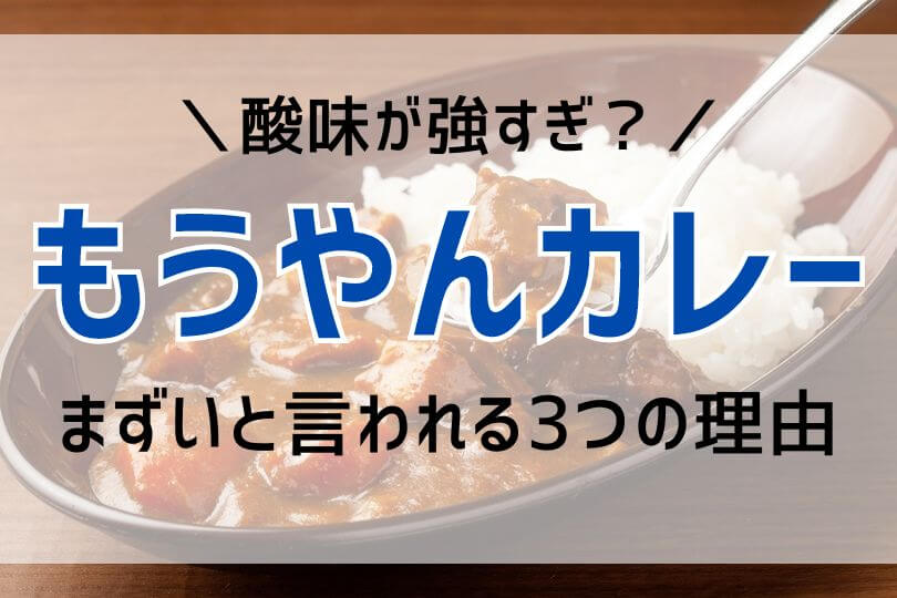 もうやんカレーがまずい3つの理由【酸味が強すぎる？】